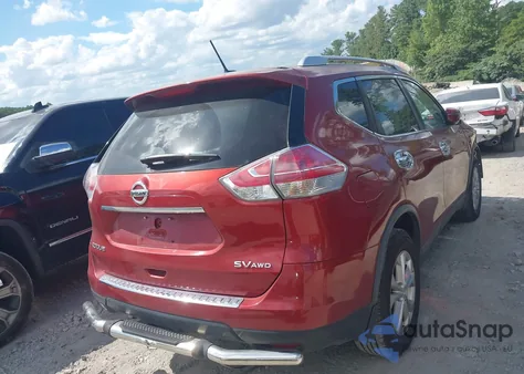2016 Nissan Rogue Sv z USA, uszkodzony, nr VIN KNMAT2MV7GP678579